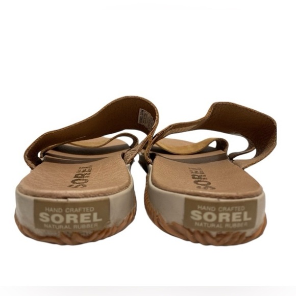 Womans Sorel “Out And About Leather Slides” - Picture 4 of 6